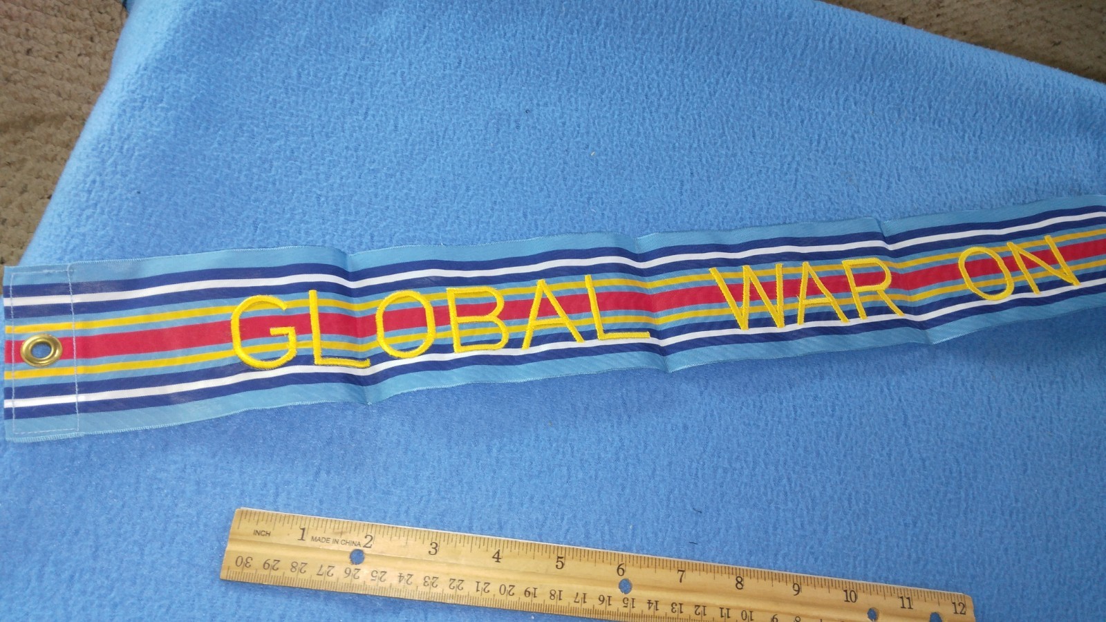 US ARMY FLAG STREAMER - GLOBAL WAR ON TERRORISM SERVICE - 36 INCH