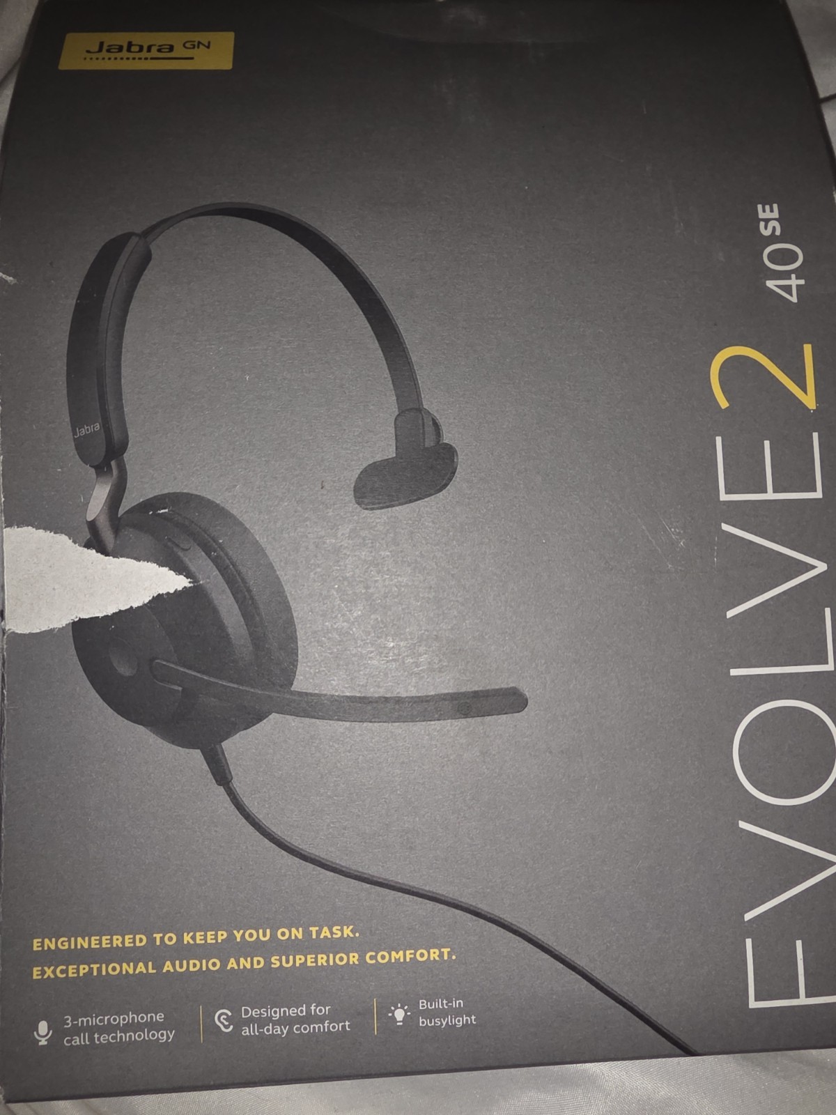Evolve 2 40SE Headset Brand New Open Box