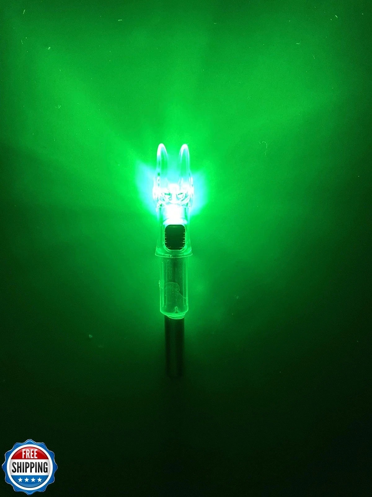 DEEPOWER 6 Pack X Lighted Archery Nocks for Arrows .204 Inside Diameter Light