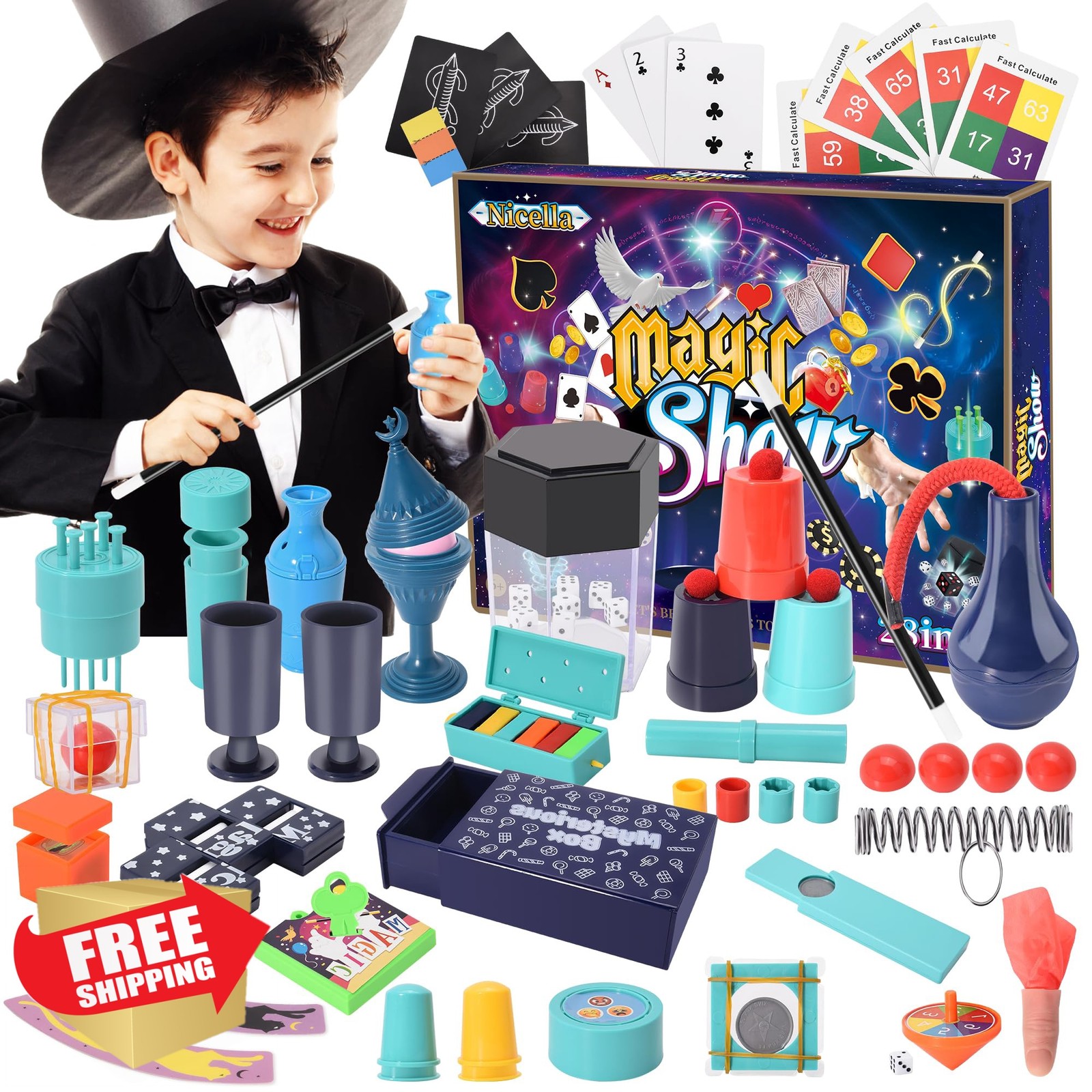 Nicella Magic Kit 208 Tricks 28PCS