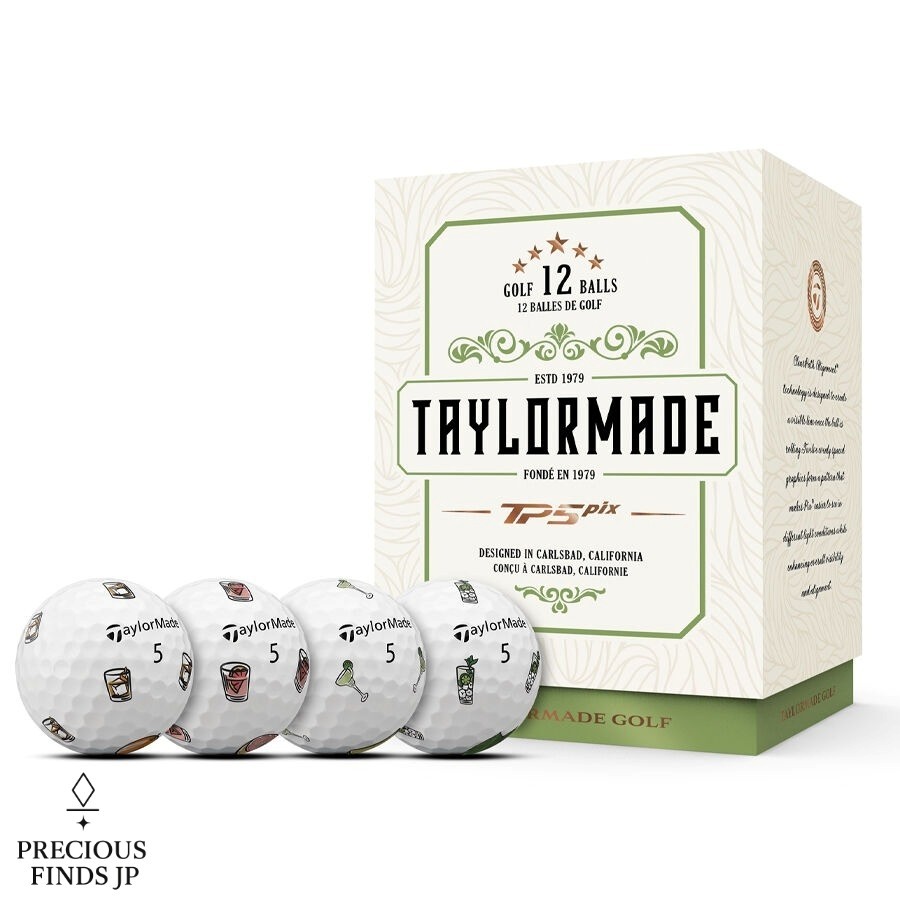 TaylorMade TP5 Pix Cheers Limited Edition Golf Balls 1 Dozen (12 Balls)