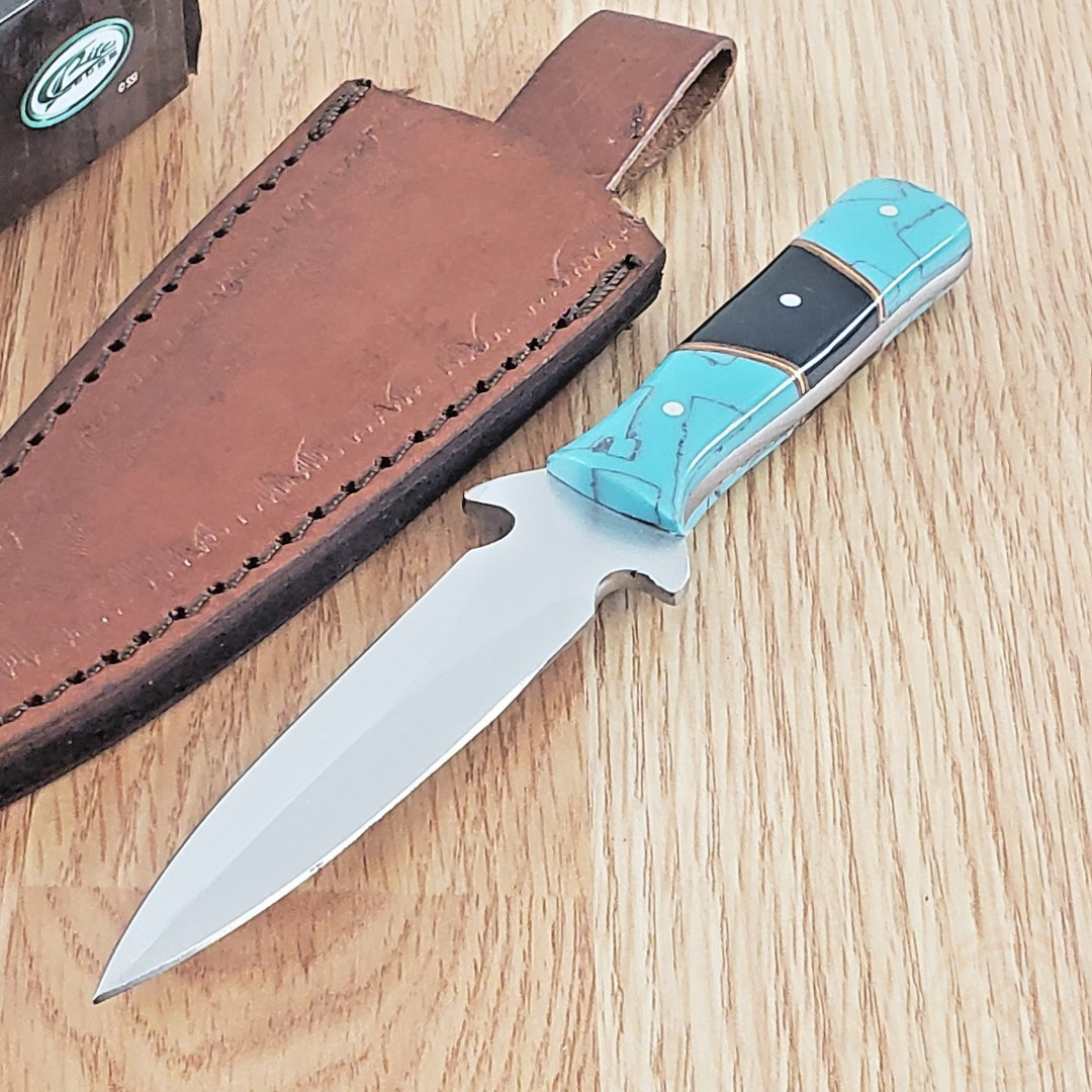 Ocean Stinger Fixed Dagger 4" Satin Finish Stainless Steel Blade Resin Handle