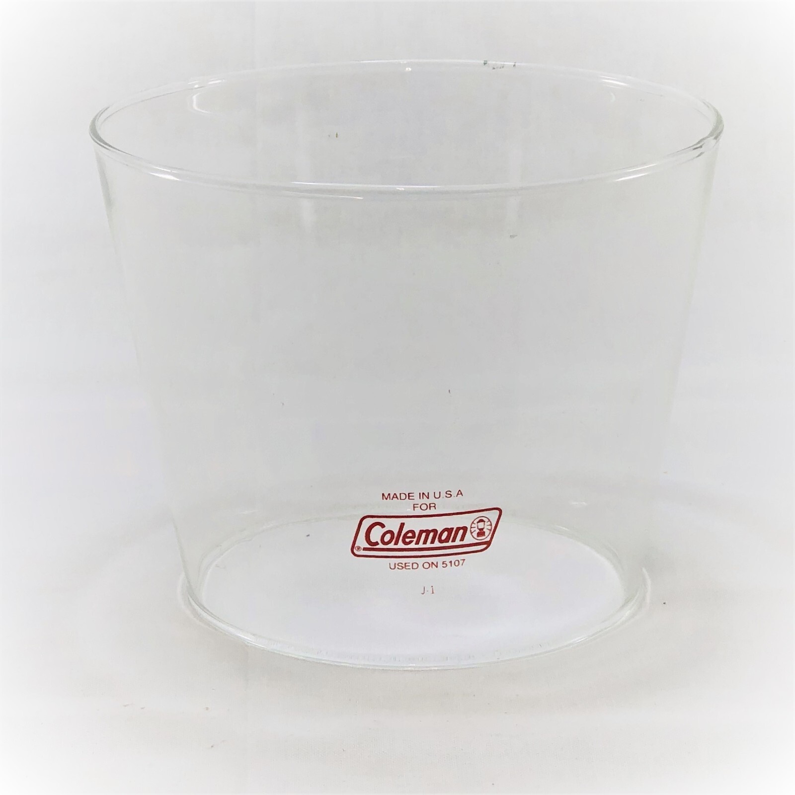 NOS US Coleman 5107 Globe Small Tapered Clear Red Pyrex -- Check Dimensions--