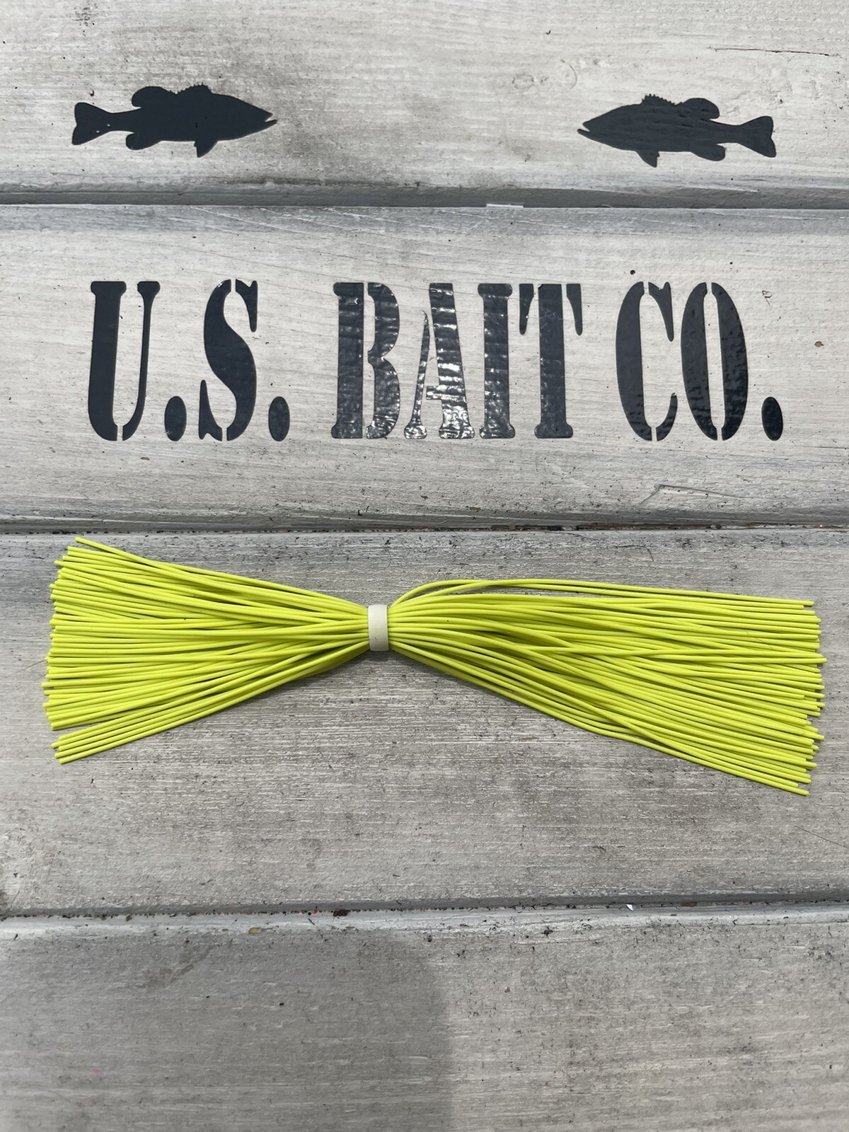 Bass Jig Spinnerbait Skirts Living Rubber Lot Of 10 Color Chartreuse