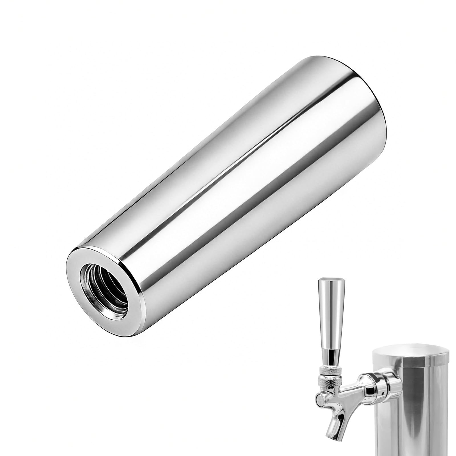 1 PCS Premium 304 Stainless Steel Beer Tap Handle Universal 3/8 Inch Thread