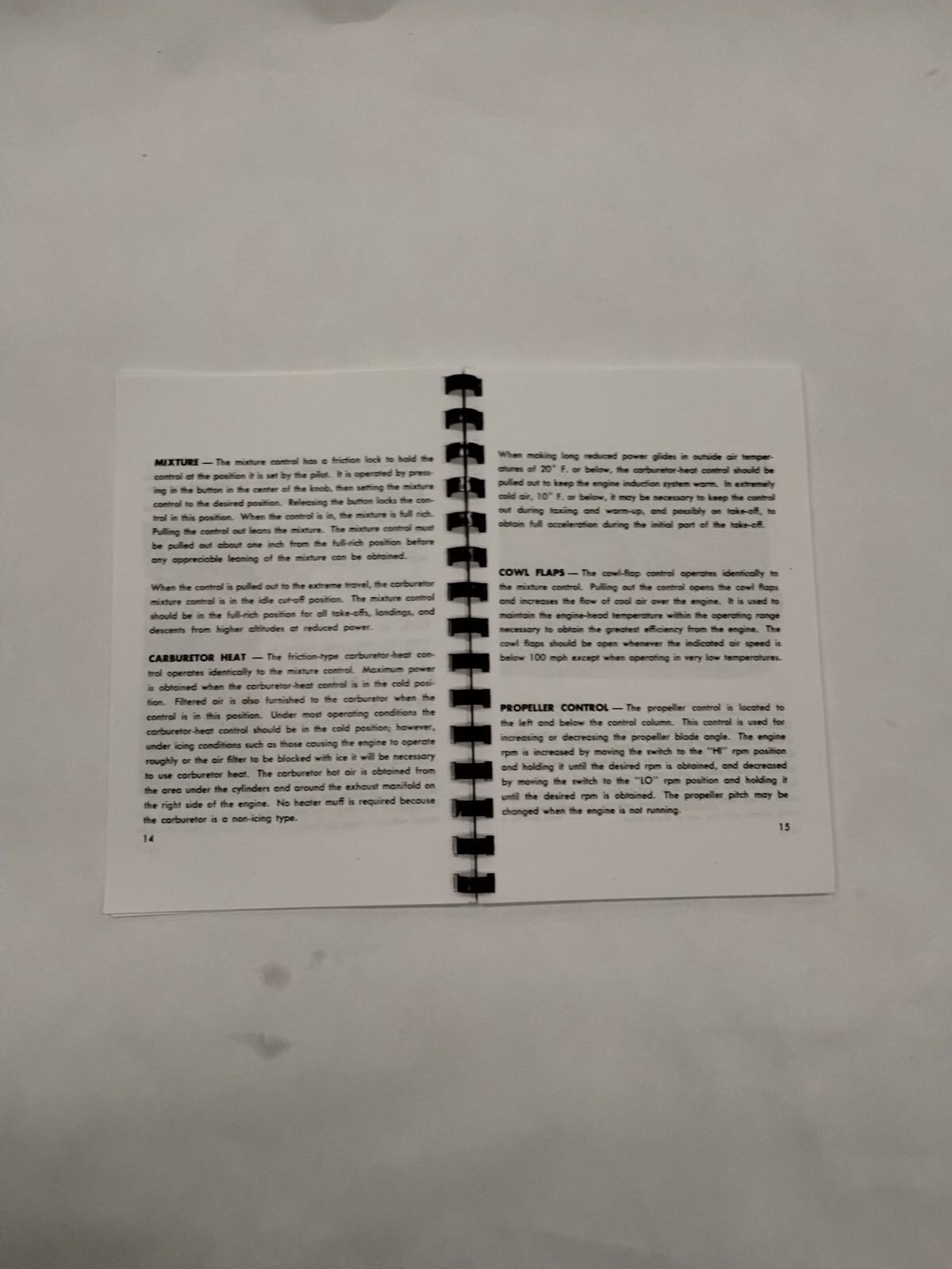 Beechcraft Bonanza Model E35 Owner's Manual-Copy