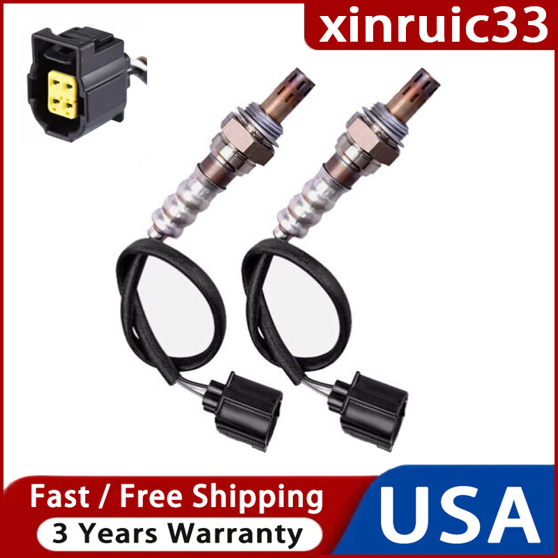 2PCS Oxygen Sensor For Jeep Wrangler 2.4L L4 2003 2004 2005 2006 Up+Downstream