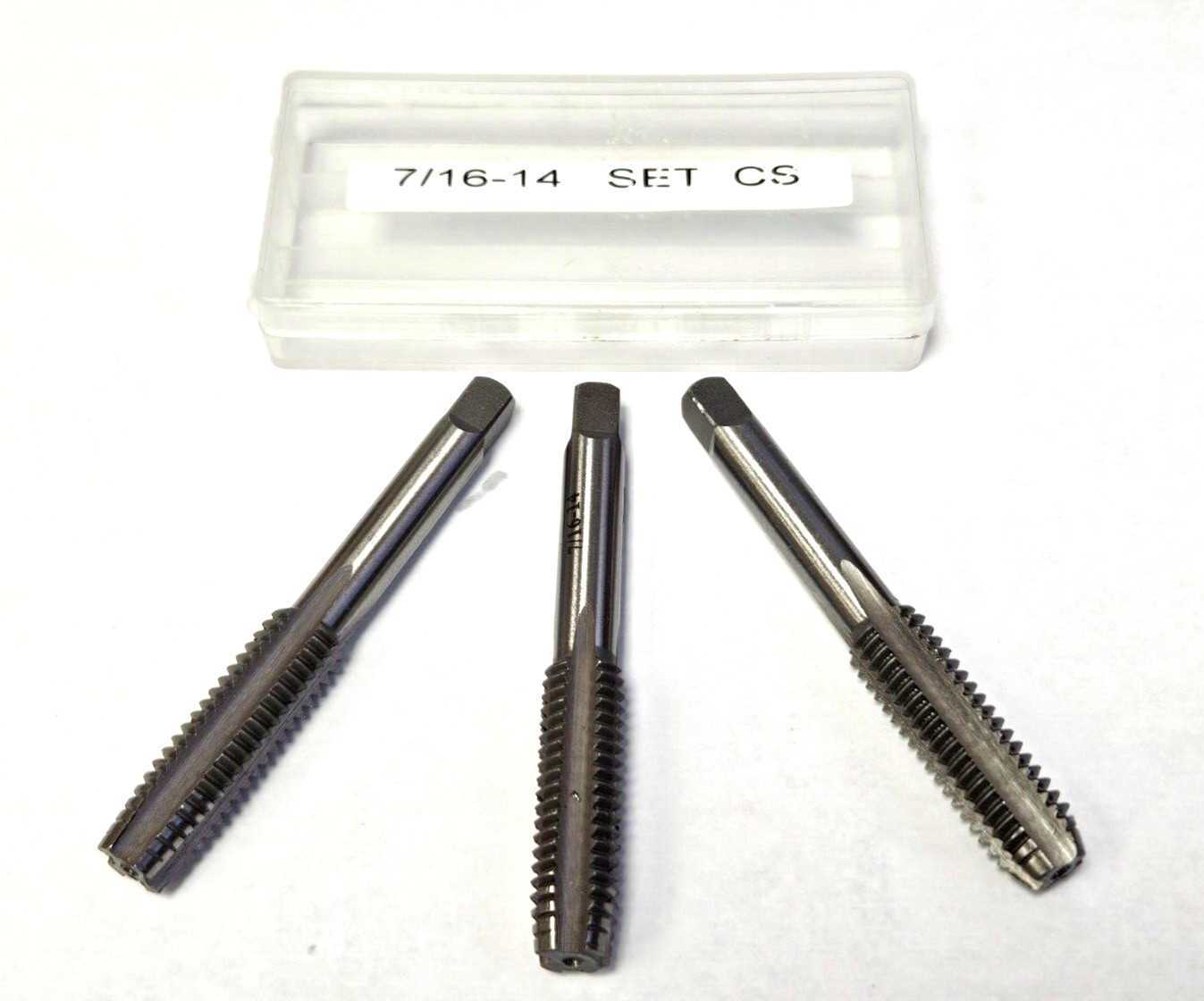 7/16-14 NC Tap Set A1 467-02814-3 PC Taper Plug & Bottom Carbon Steel