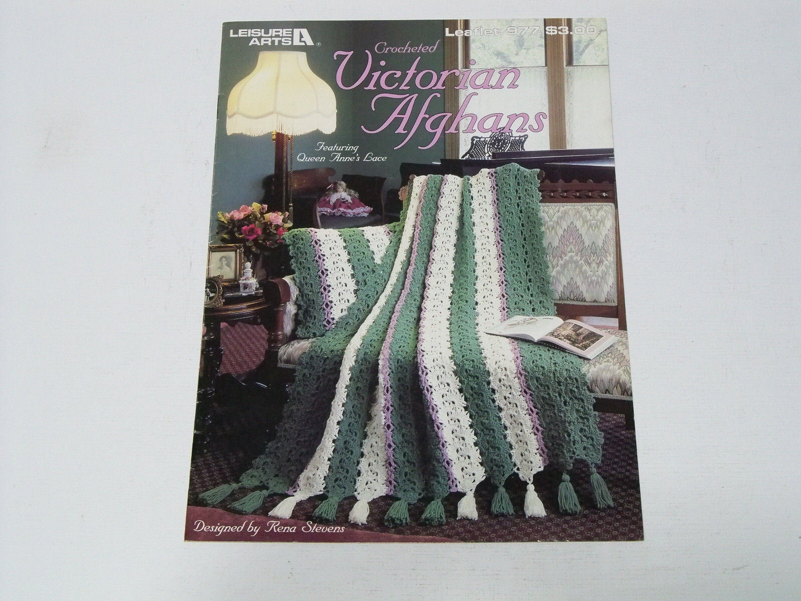 Crocheted Victorian Afghans, Liesure Arts 977, Queen Annes Lace