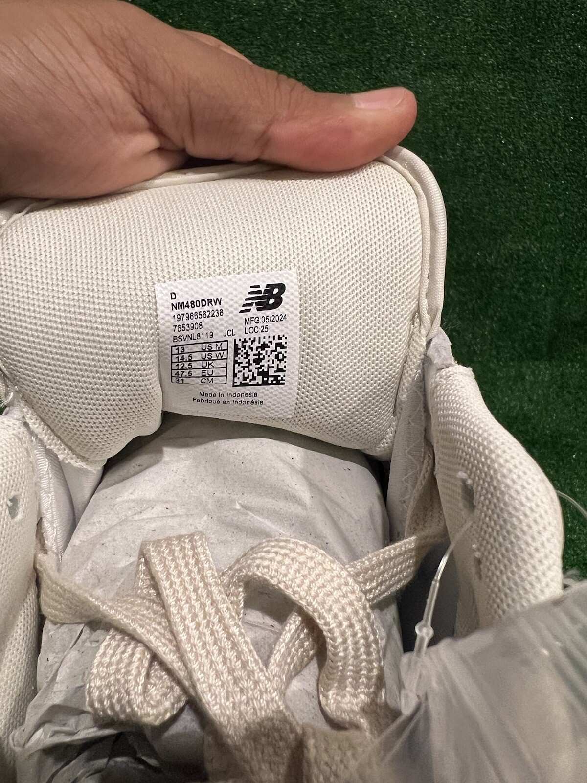 Size 13 - New Balance Numeric 480 Sea Salt Brown