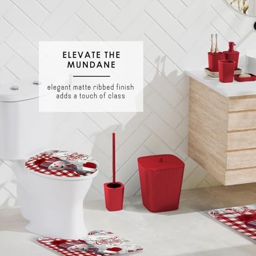 Bathroom Set - Bathroom Decor, Xmas Complete Set + Bath Rugs Christmas