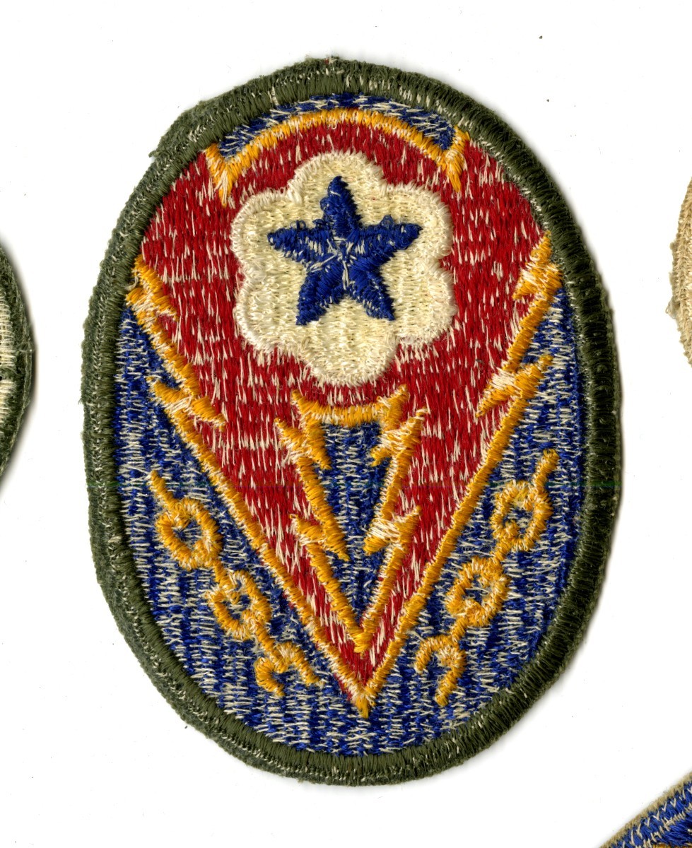 ETO Communications Zone Patch White Back Patch WWII Vintage Europe