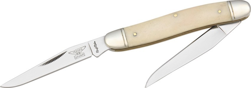 Rough Rider Muskrat White Bone RR127 Stainless Folding Knife