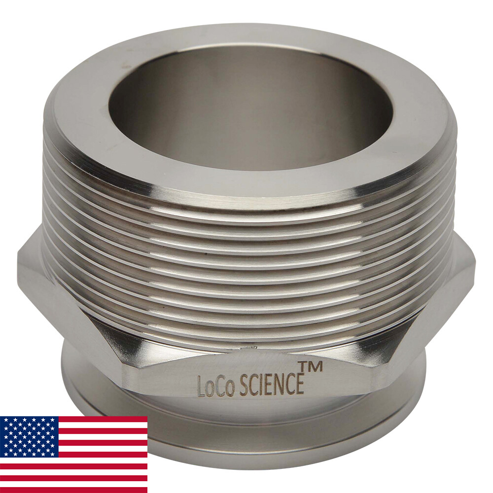 KF-40 NW-40 2.0" NPT (MALE) Adapter Vacuum Fitting LoCo SCIENCE!!