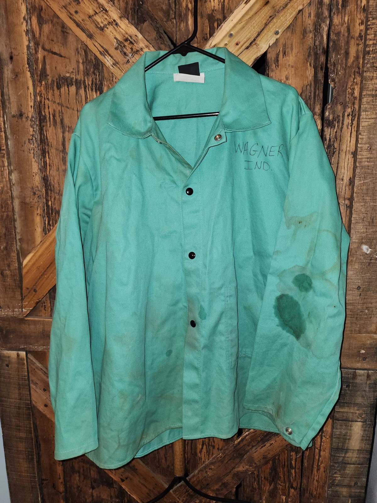 Tillmann XL Green Flame Resistant Welding Jacket Used