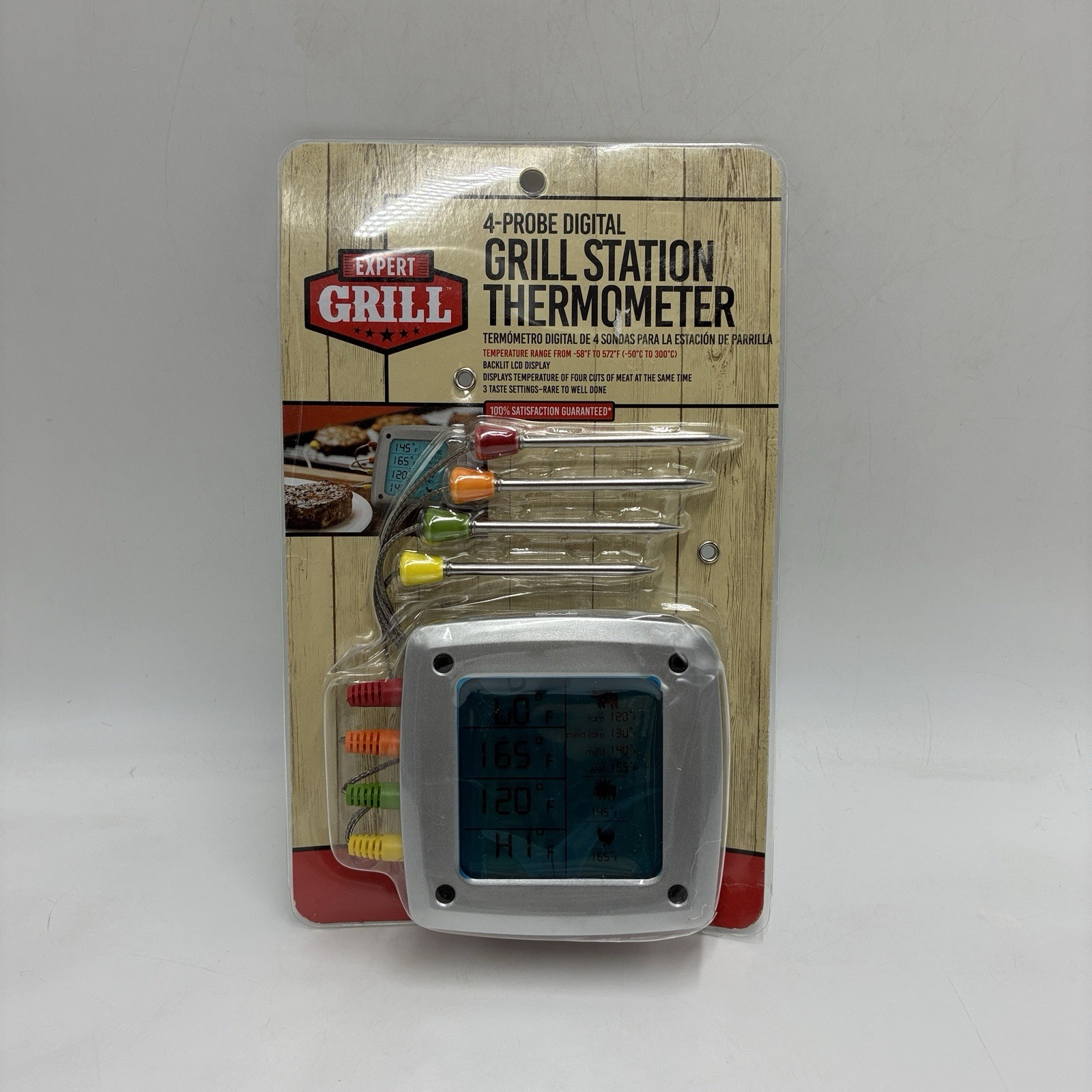 Expert Grill 4 Probe Digital Thermometer Grill Station Thermometer
