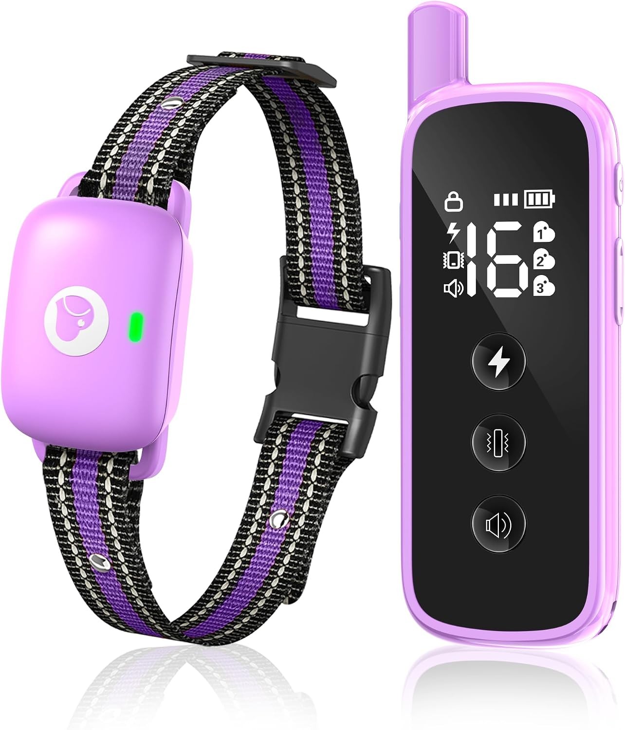 Shock Collar for Dogs 2600FT,Dog Training Collar with Remote Purple | Beep/Vibra