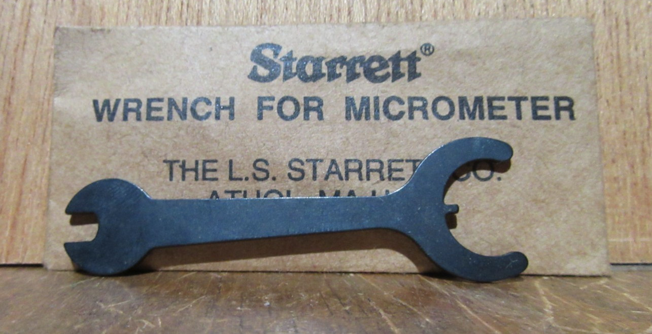 Vintage STARRETT Micrometer Wrench With Original Envelope