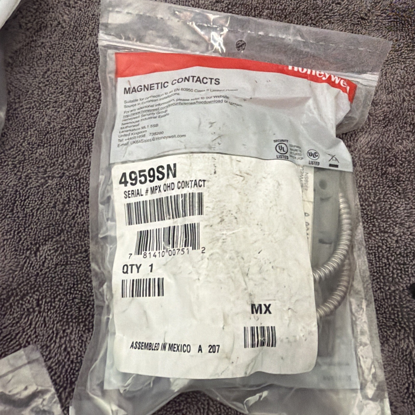 Honeywell 4959SN V-Plex Addressable Overhead Door Contact NEW Lot of 2 Other