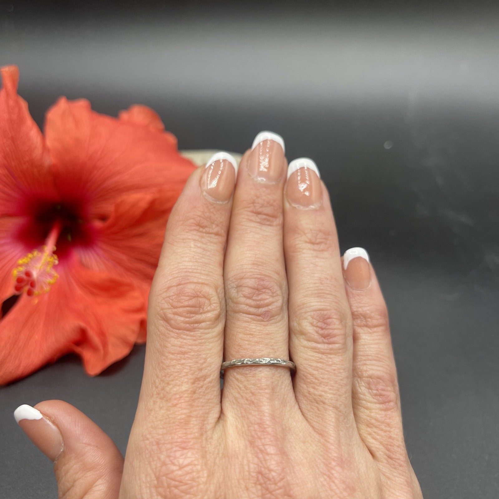 Stunning Unique Handmade 925 Sterling Silver Stackable Band Ring #B99
