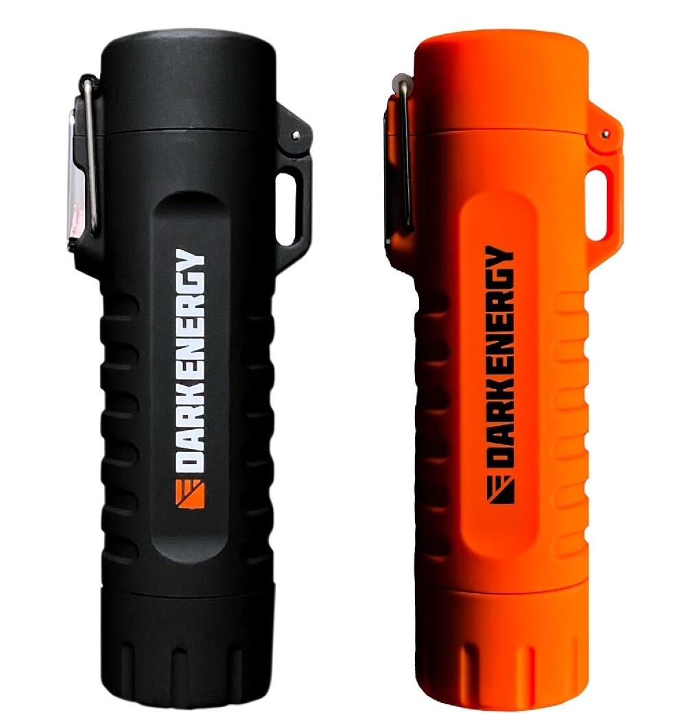Dark Energy Plasma Lighter with Dual Arch Plasma | Built-in 120 Lumen Flashlight