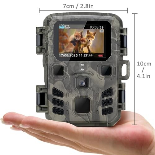 Mini Trail Camera 1080P 24MP Game Camera with Night Vision Motion Activated