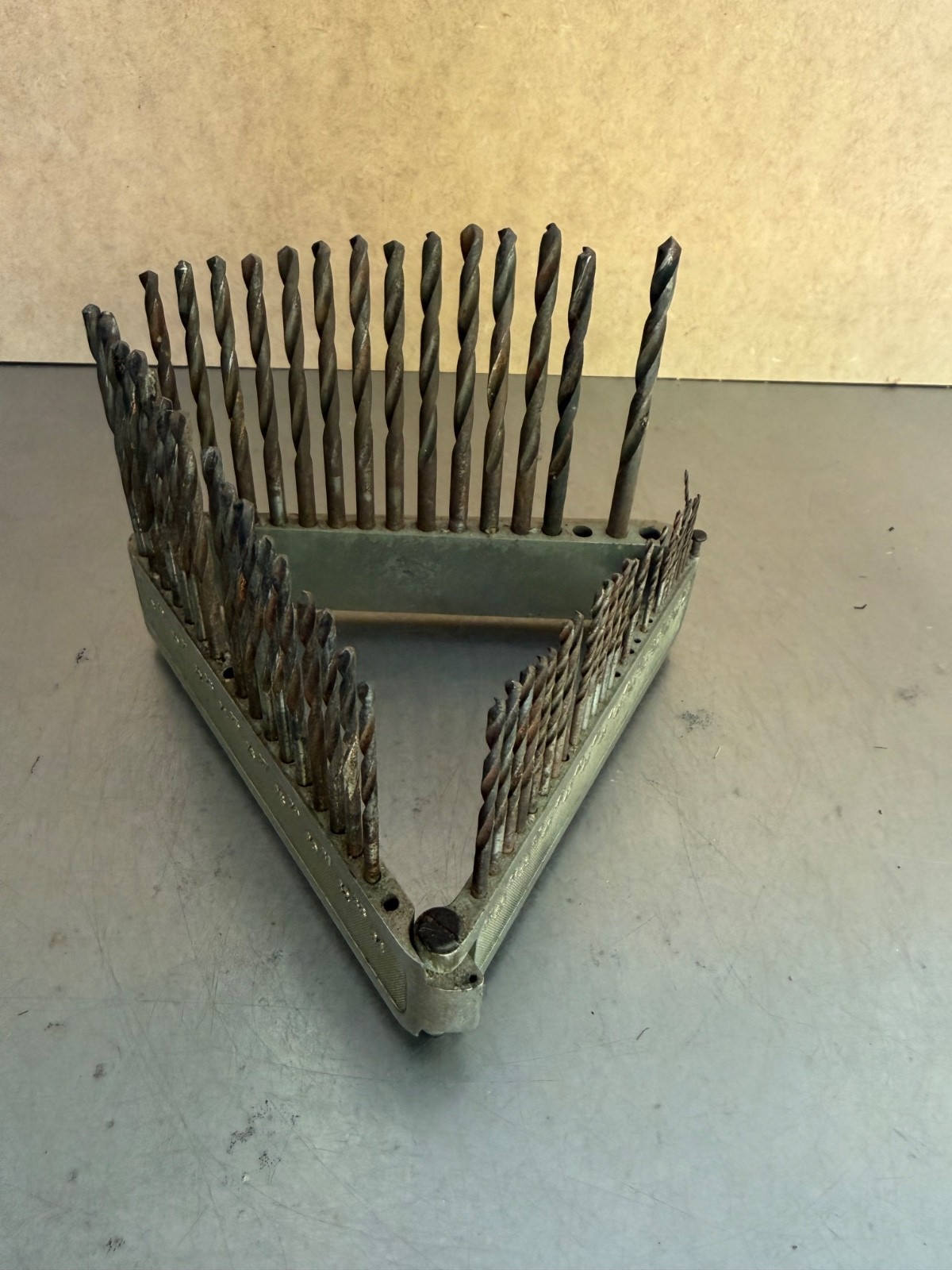 Morse Twist Drill and Machine Co. Folding Bit Holder Stand Index