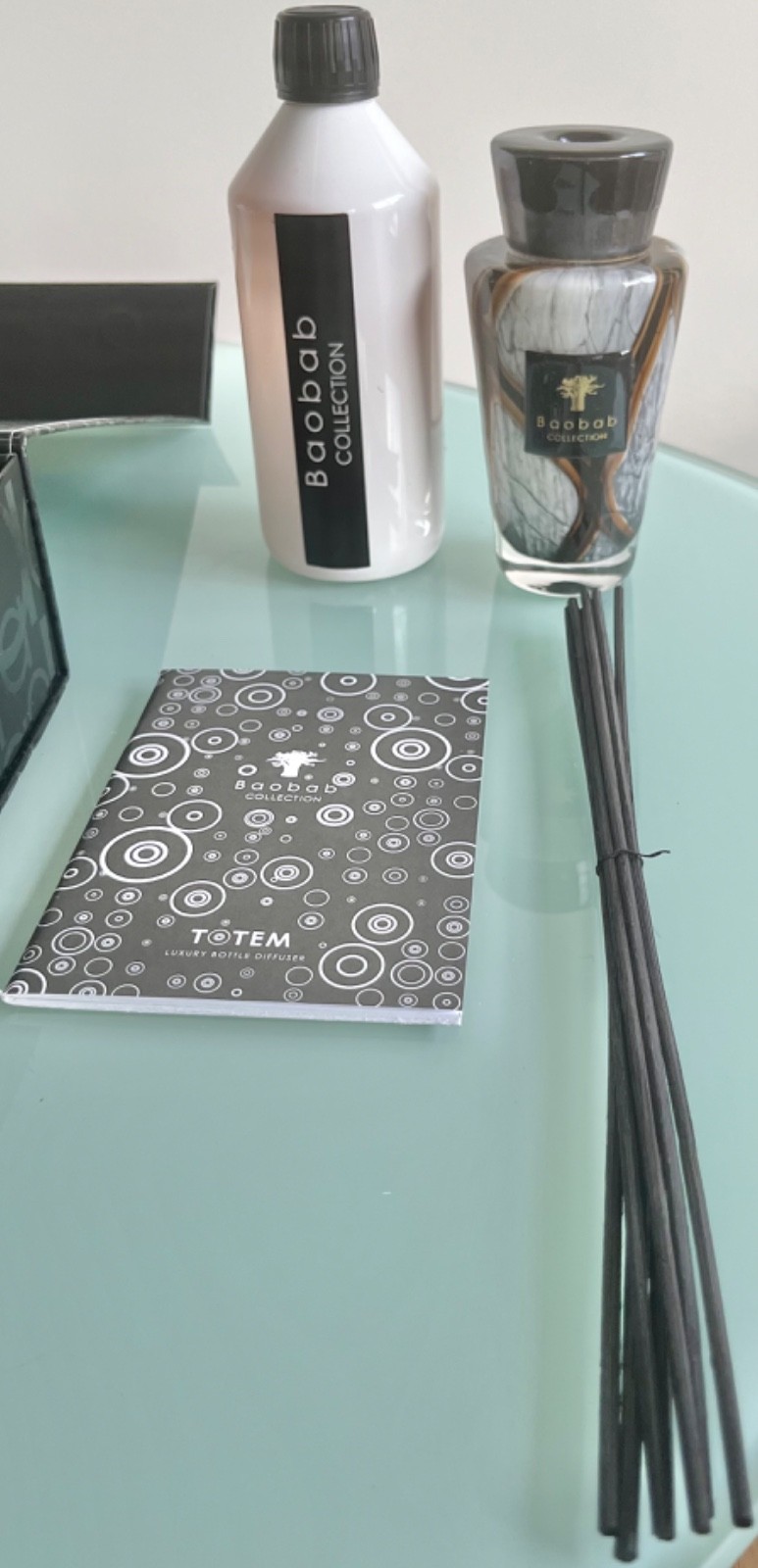 NIB BAOBAB MINI TOTEM StonesMarble UltraLuxeBelgian Perfume Diffuser16.9oz/500ml