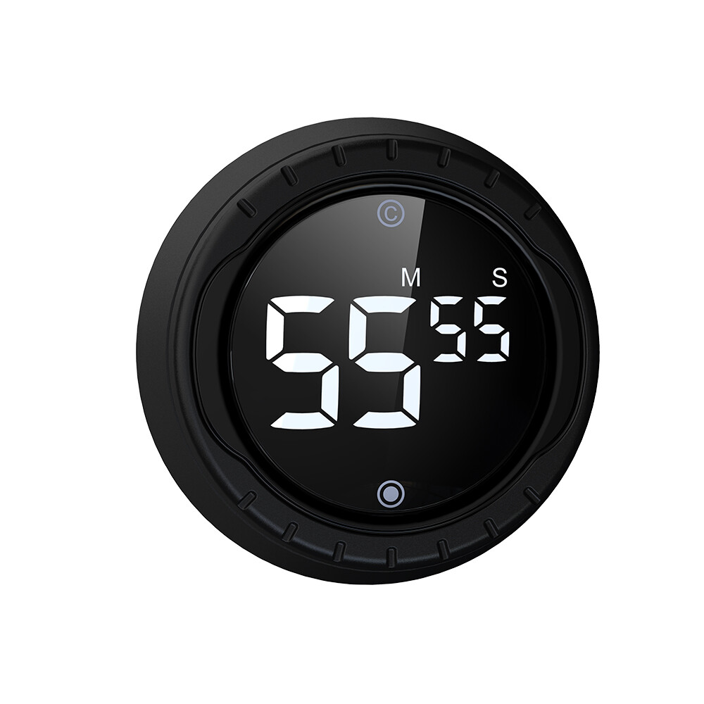 BALDR Digital Rotary Timer Adjustable Volume Wide Usage Cooking Kitchen Timer