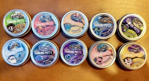 Complete Set - Aaron's Crazy Thinking Putty Lost Treasure Guardians Brand New