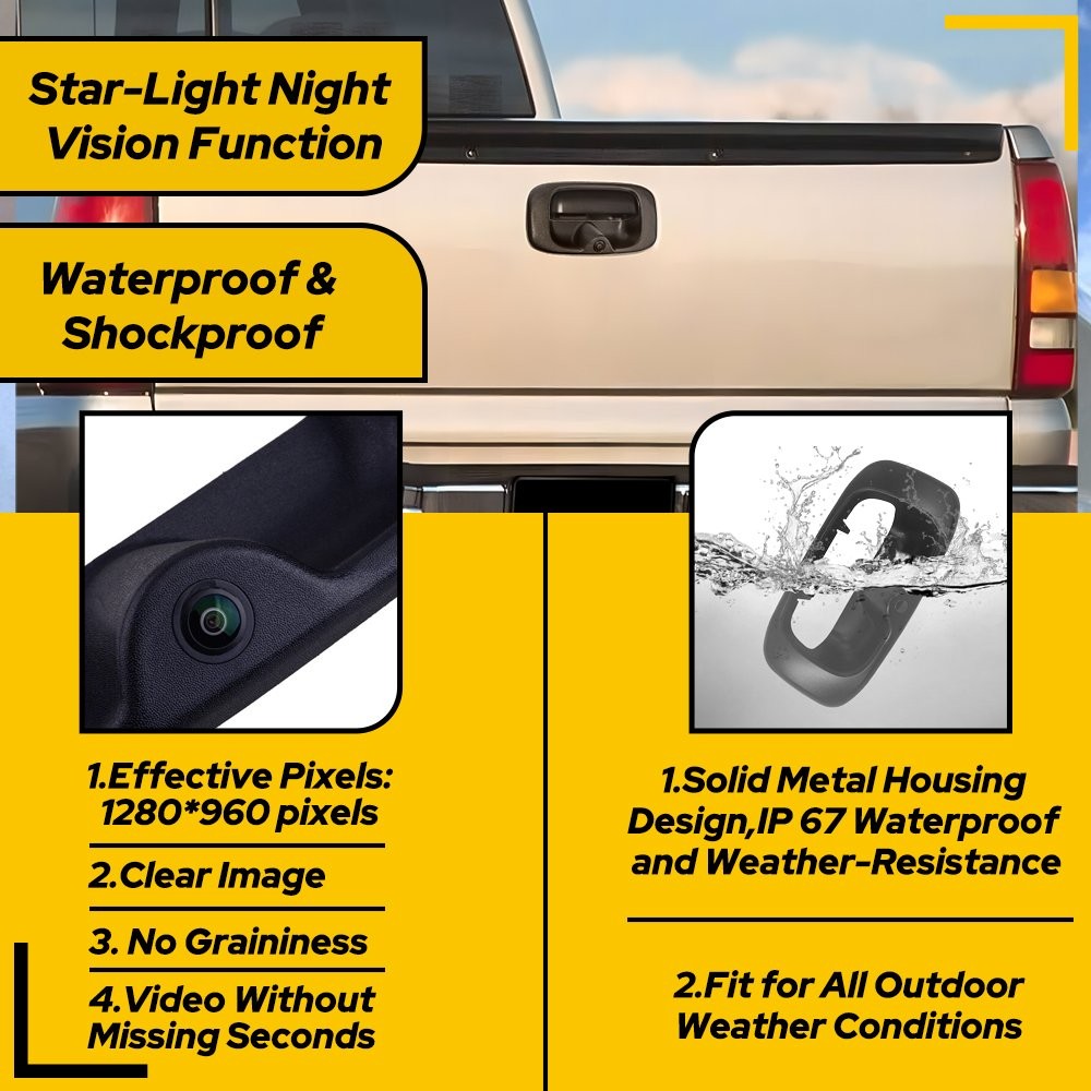 REVERSE BACKUP HANDLE CAMERA REVERSING FOR CAMERA 99-06 SILVERADO CHEVY