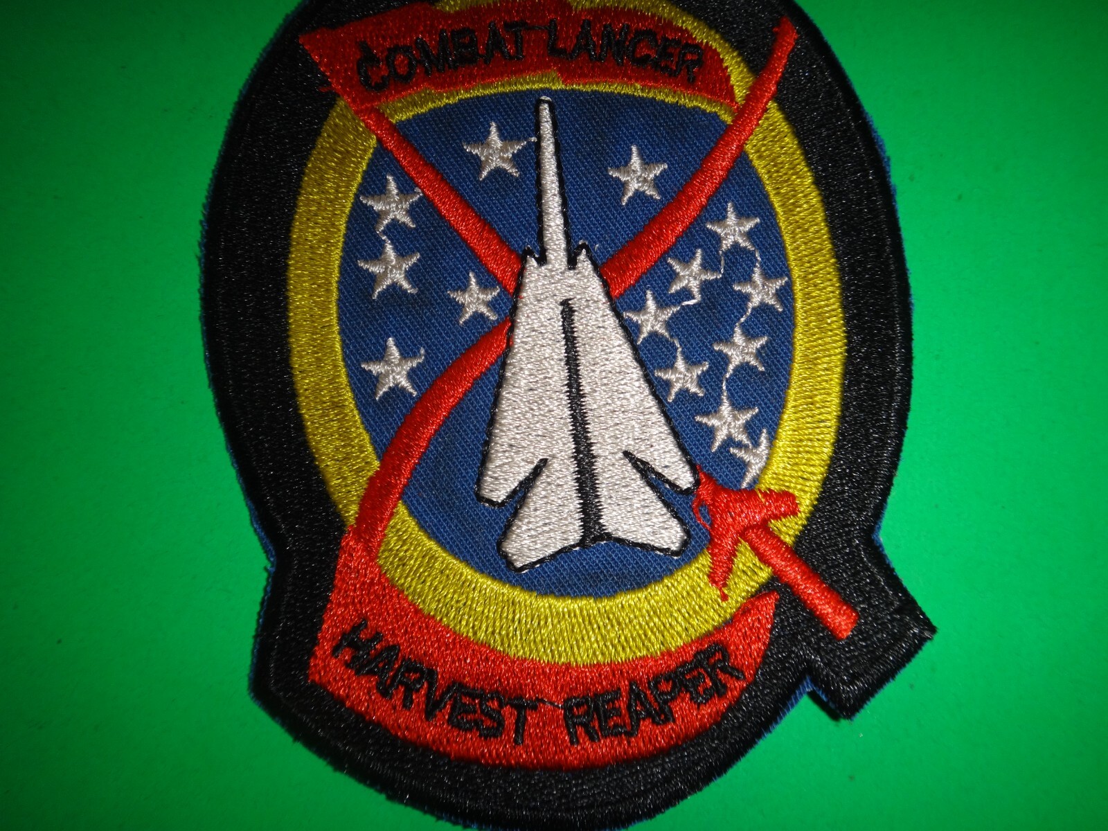 US Air Force COMBAT LANCER HARVEST REAPER Test Program Patch From Vietnam War