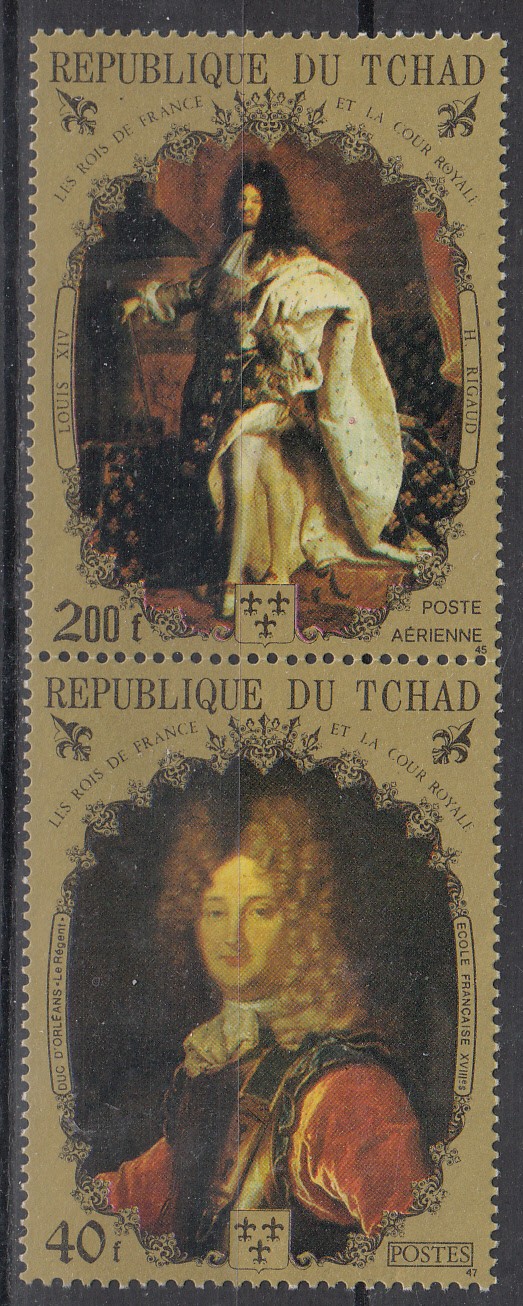 W CHAD 0232F (1-2) P FRENCH ROYALTY