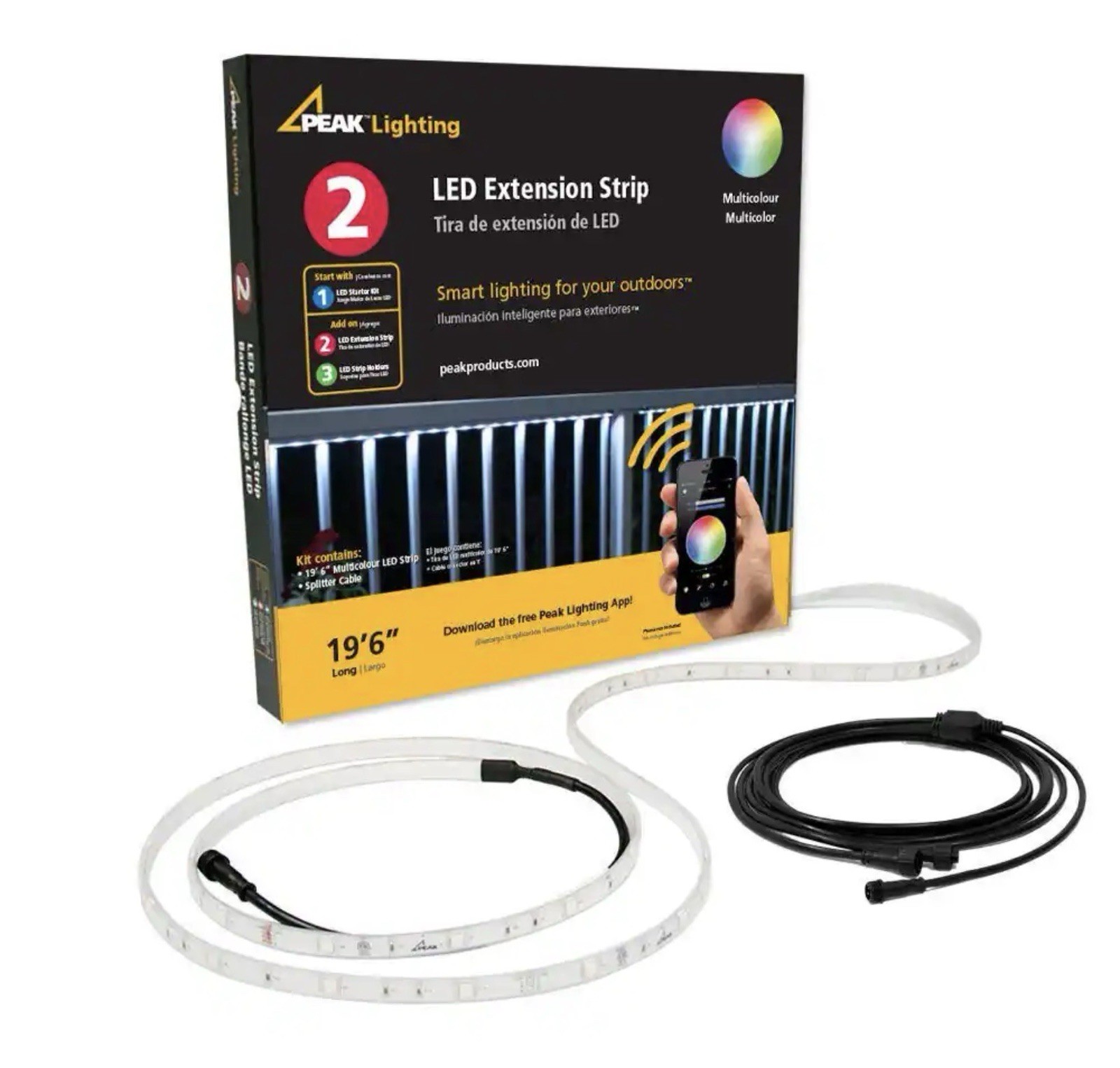 Peak Lighting 19 ft. 6 in. LED Multicolor Extension Strip (MM)