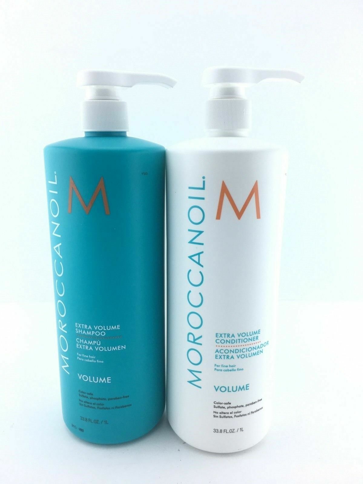 Moroccan Oil volume Shampoo and Conditioner 33.8oz 1LITTER ~FAST SHIPPING~