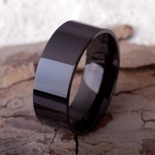 Luxury Ring Men Women Teen Steel 316L Plate Brand New Black Ralph