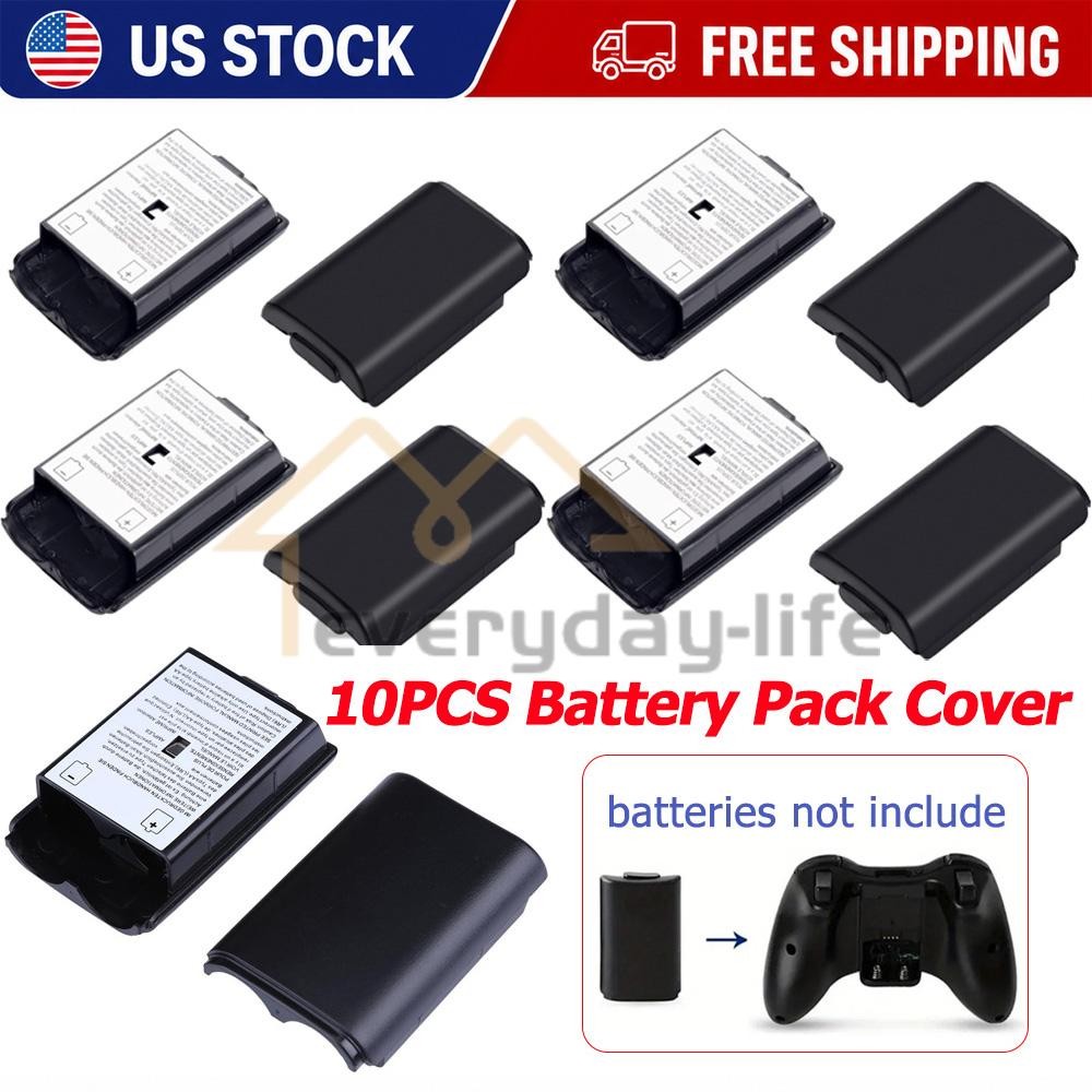10PCS Battery Pack Cover for Xbox360 Wireless Controller Battery Pack Cover Case