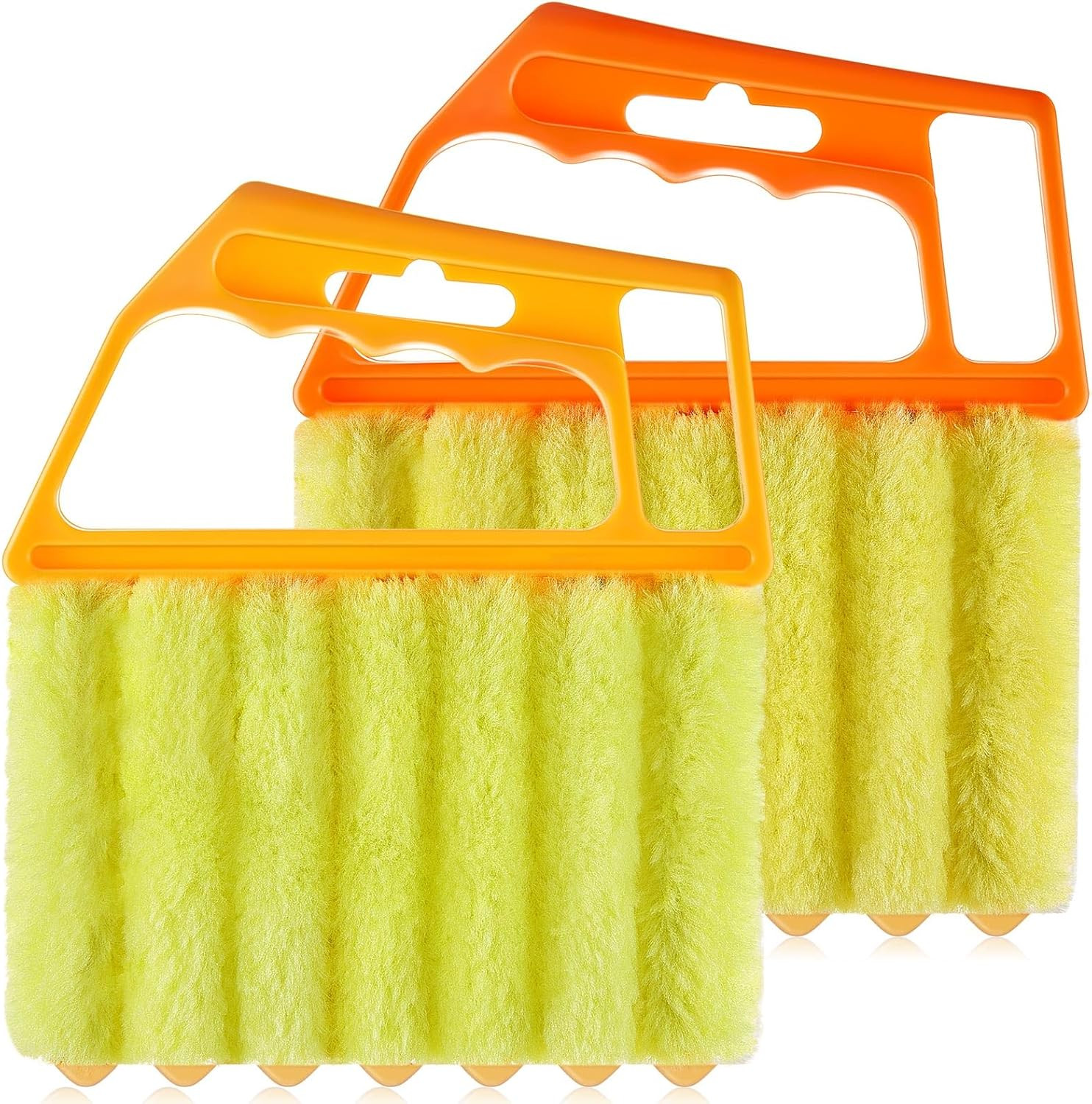 2 Pcs Window Venetian Blind Cleaner Duster Tool Washable 7 Fingers Dusting Clean