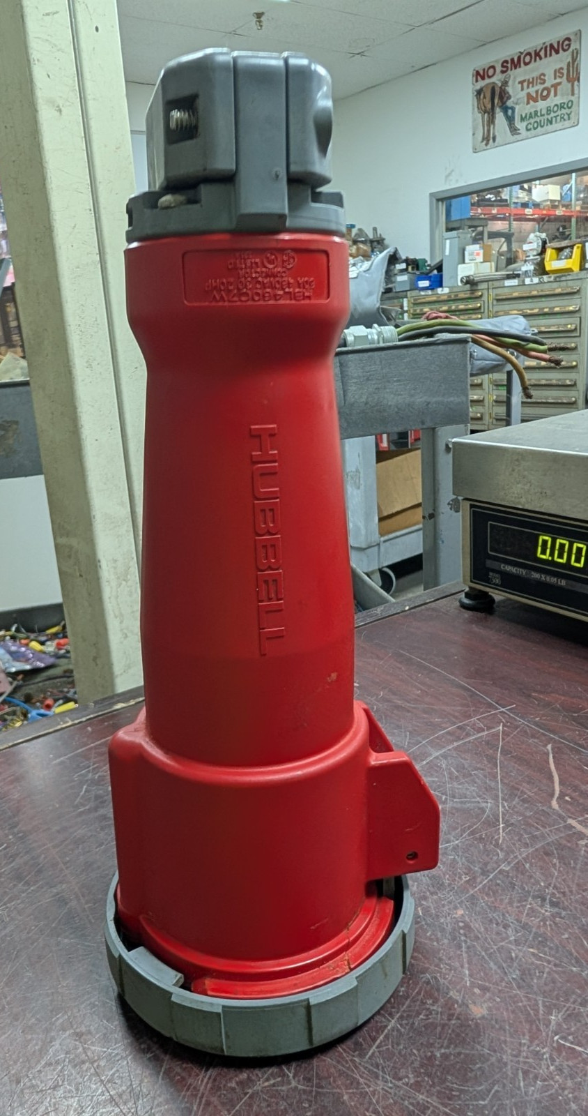 🤪 HUBBELL 60 AMP PIN & SLEEVE PLUG 480 VAC 3Ø 20 HP HBL460C7W