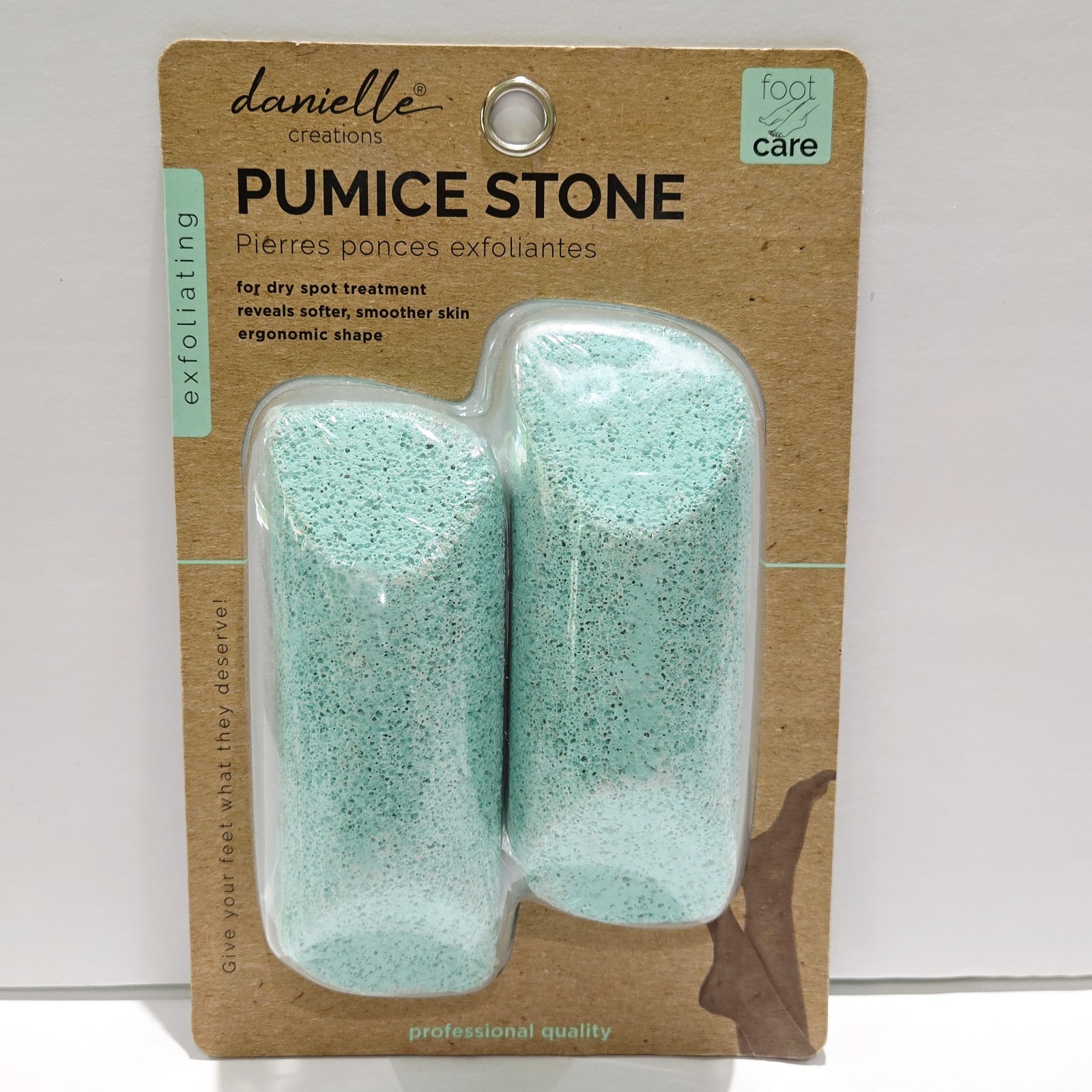 Danielle Creations Exfoliating Pumice Stone Set 2 Pack Professional Quality New!