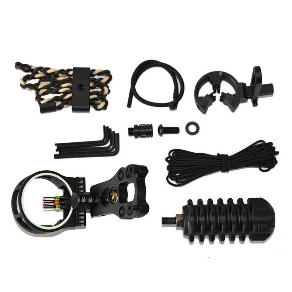 Archery Combo Bow Sight Kits Arrow Rest Stabilizer For Target Shooting Hunting
