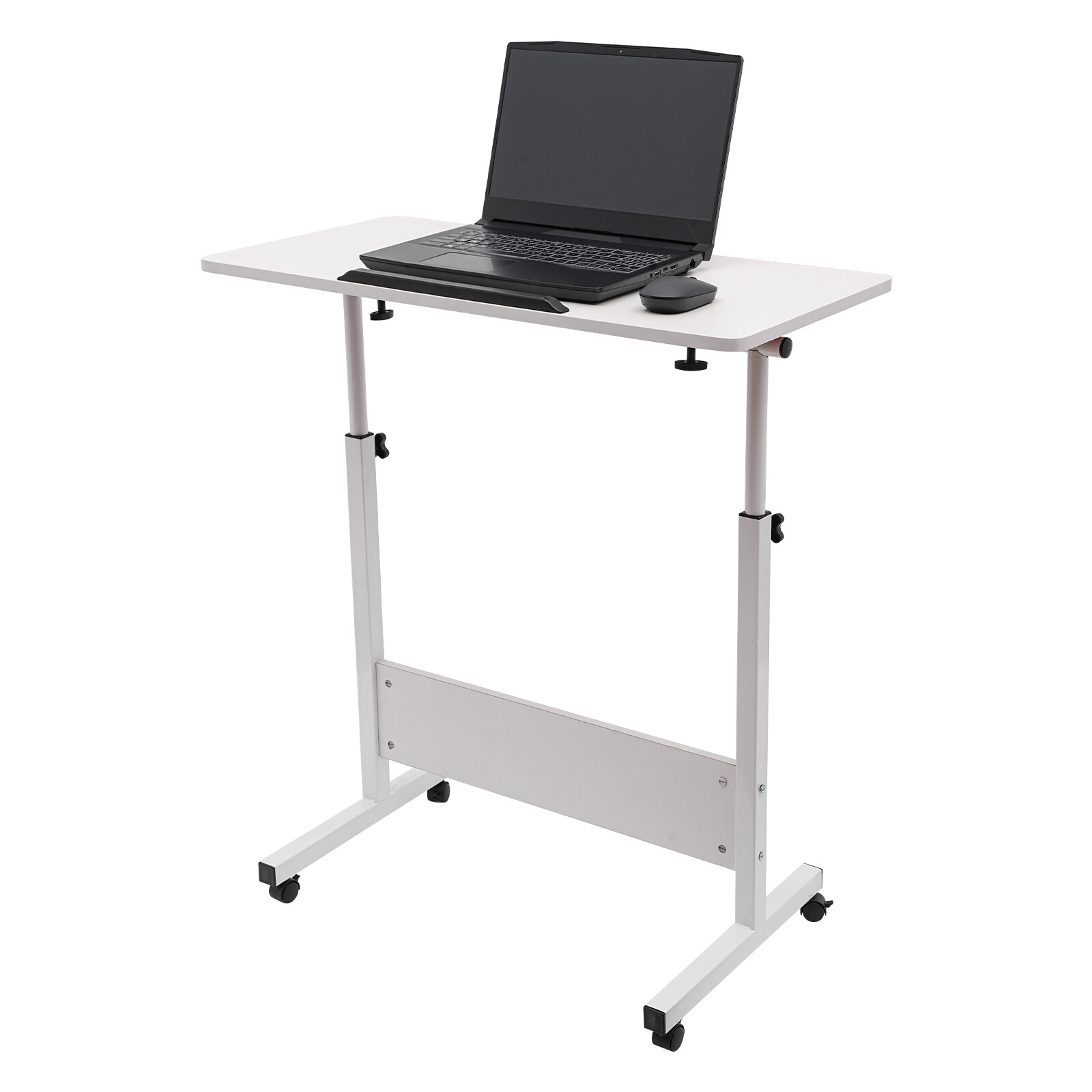 Adjustable Height Standing Desk Moveable Laptop Desk Write Table Computer Stand