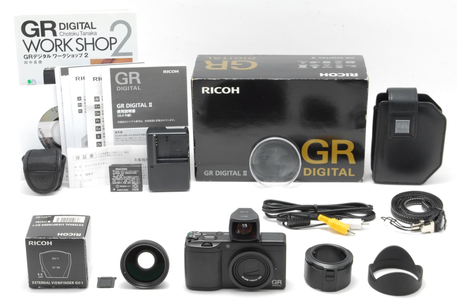 952 Shots【Mint In Box】RICOH GR DIGITAL II 10.1MP Digital Camera Black From JAPAN