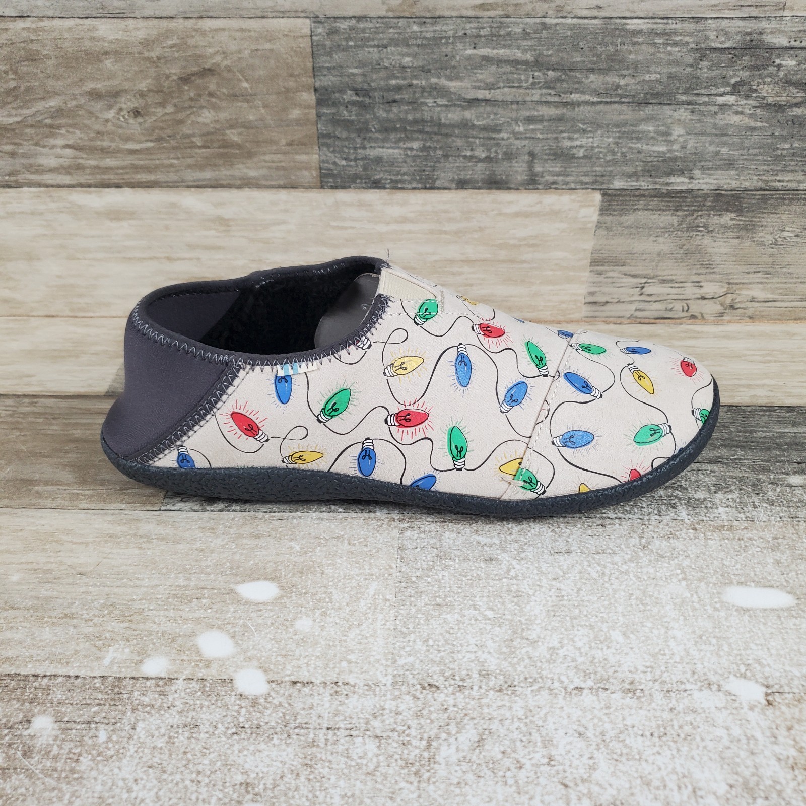 Toms Rodeo Mens Slipper Sz 9 Casual Birch Glow In The Dark Lights Slip On Shoes