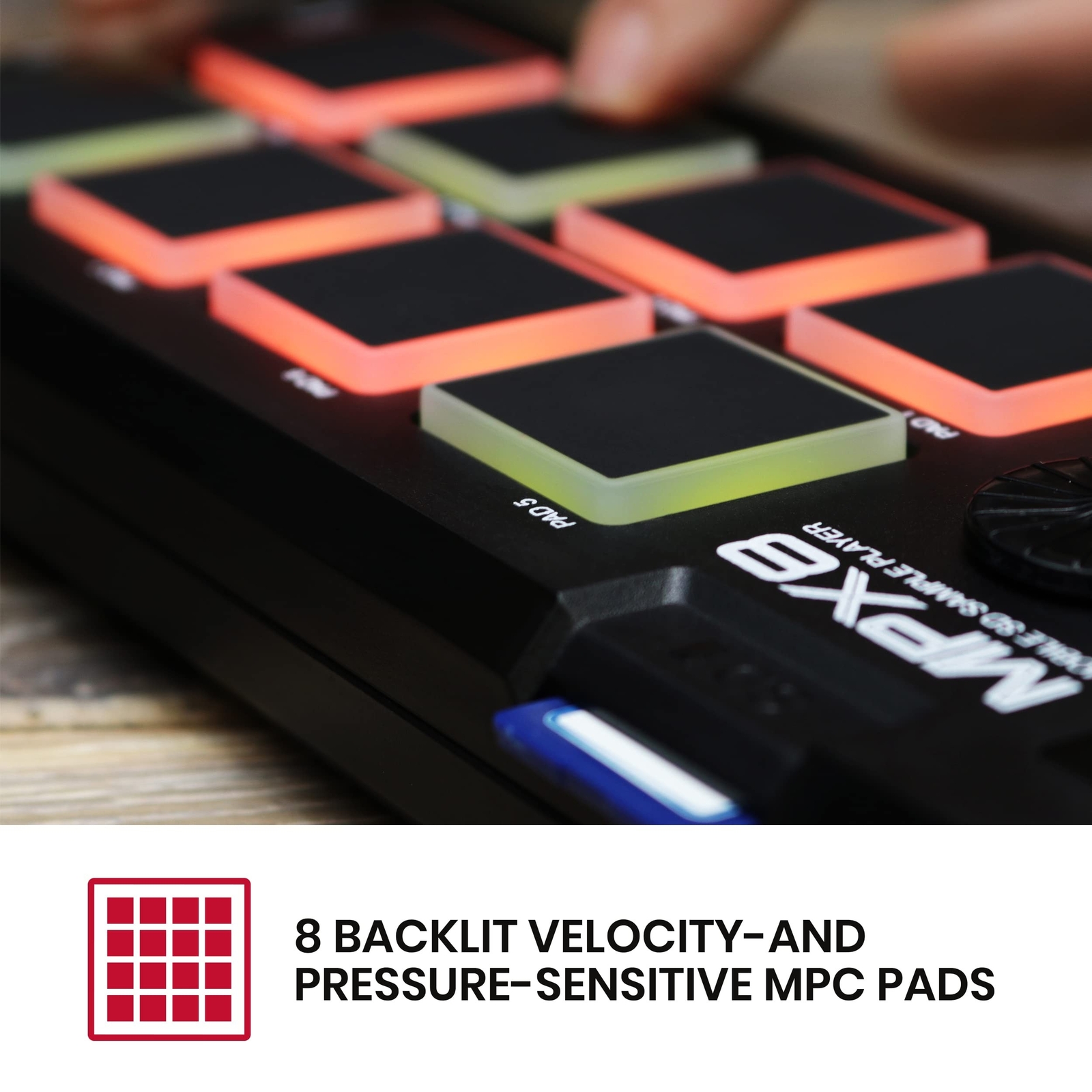 AKAI Professional MPX8 - Portable Sample Pad Controller With 8 Performance-Re...