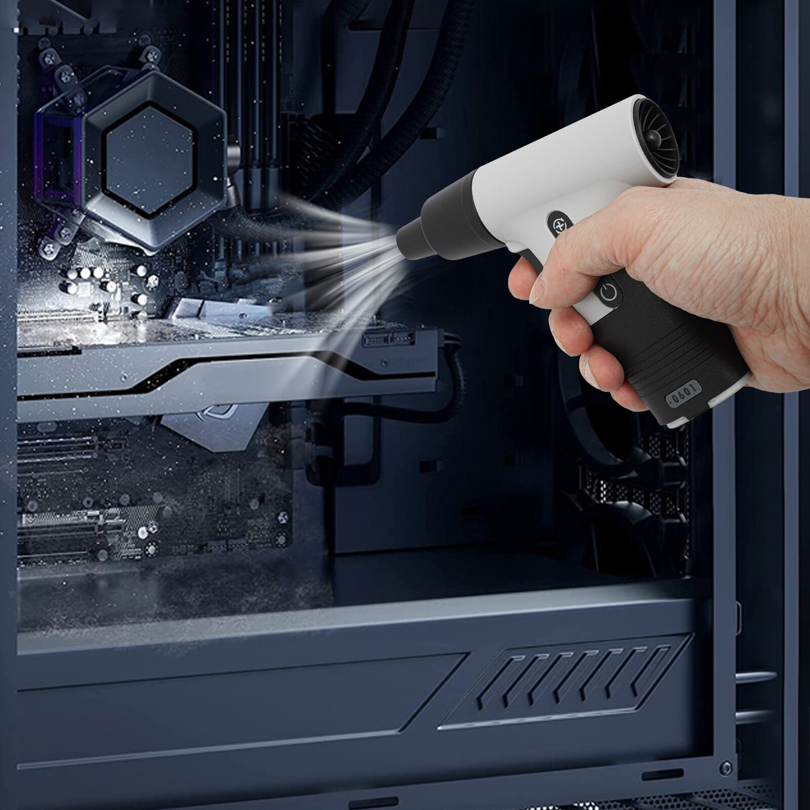 Cordless Electric Mini Air Duster Blower for PC Computer Keyboard /Car /Home