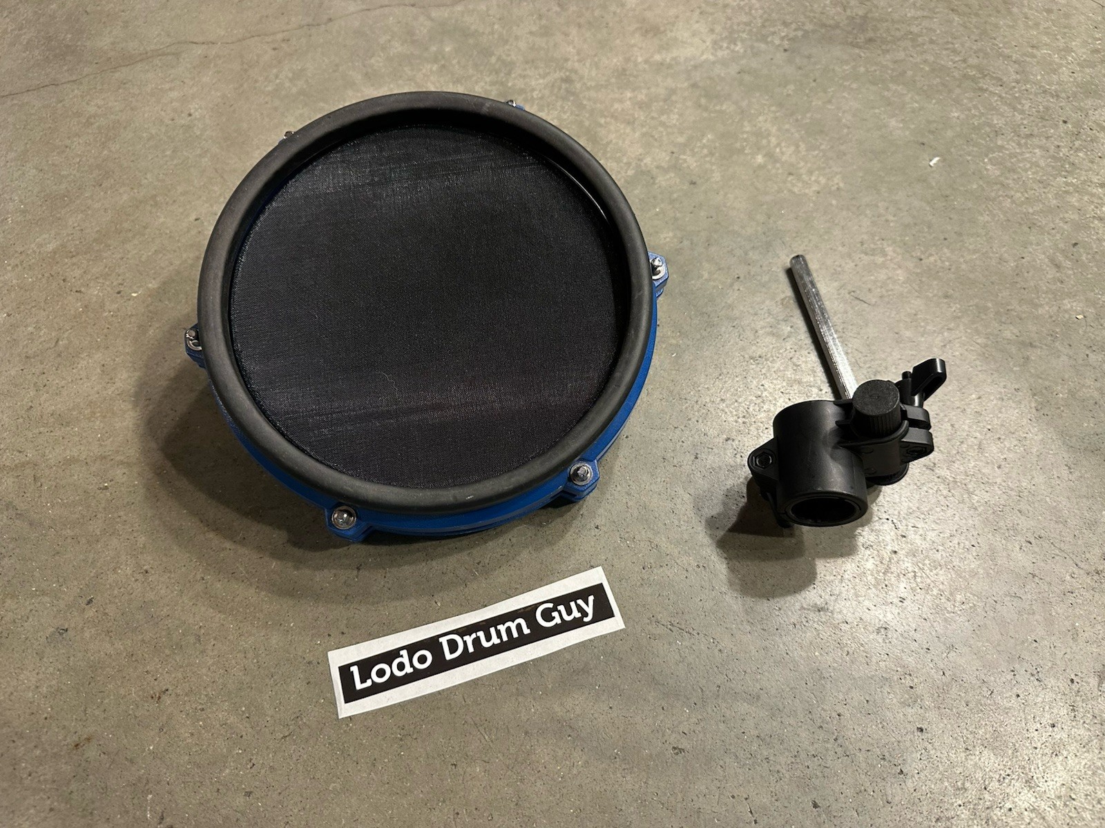 Alesis 8" Blue Mesh Drum Pad Nitro Blue LE Special CLAMP and L-post #MK3