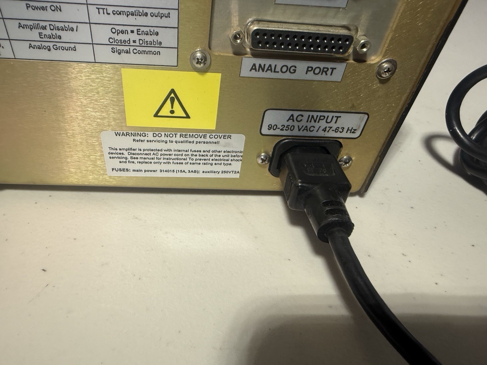 T&C power conversion AG1021 AG series amplifier LF amplifier/generator