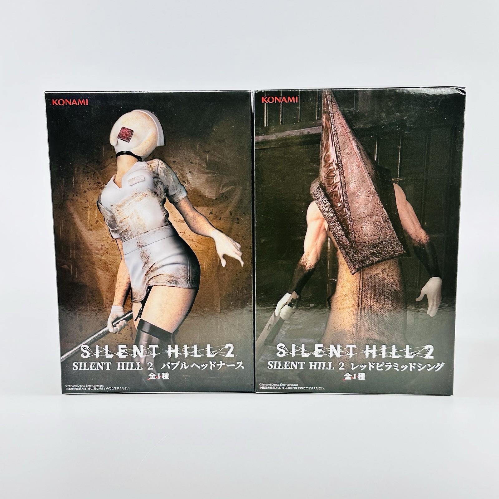 SILENT HILL 2 Red Pyramid Thing & Bubble Head Nurse Figure Set Konami NY SELLER