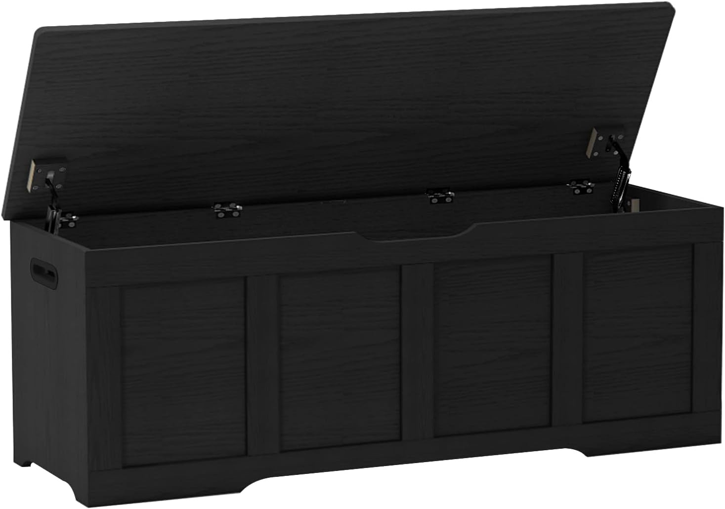 47.2" Storage Chest Extra Large Storage Trunk W/ 2 Safety Hinges Wooden Storage